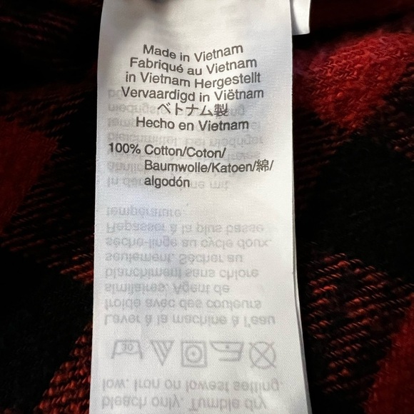 MADEWELL WOMEN’S RED & BLACK CHECKERED FLANNEL BUTTON DOWN SIZE XL - Picture 9 of 10